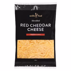 Smilla Food Shredded Red Cheddar Cheese 200GM